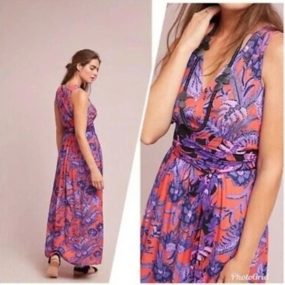 Anthropologie Maeve Macie Maxi Dress size 2 - Picture 1 of 3